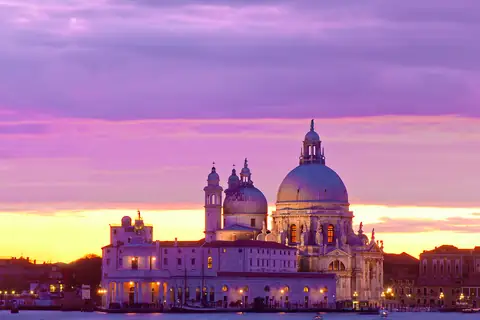 La basílica de la Salute al atardecer